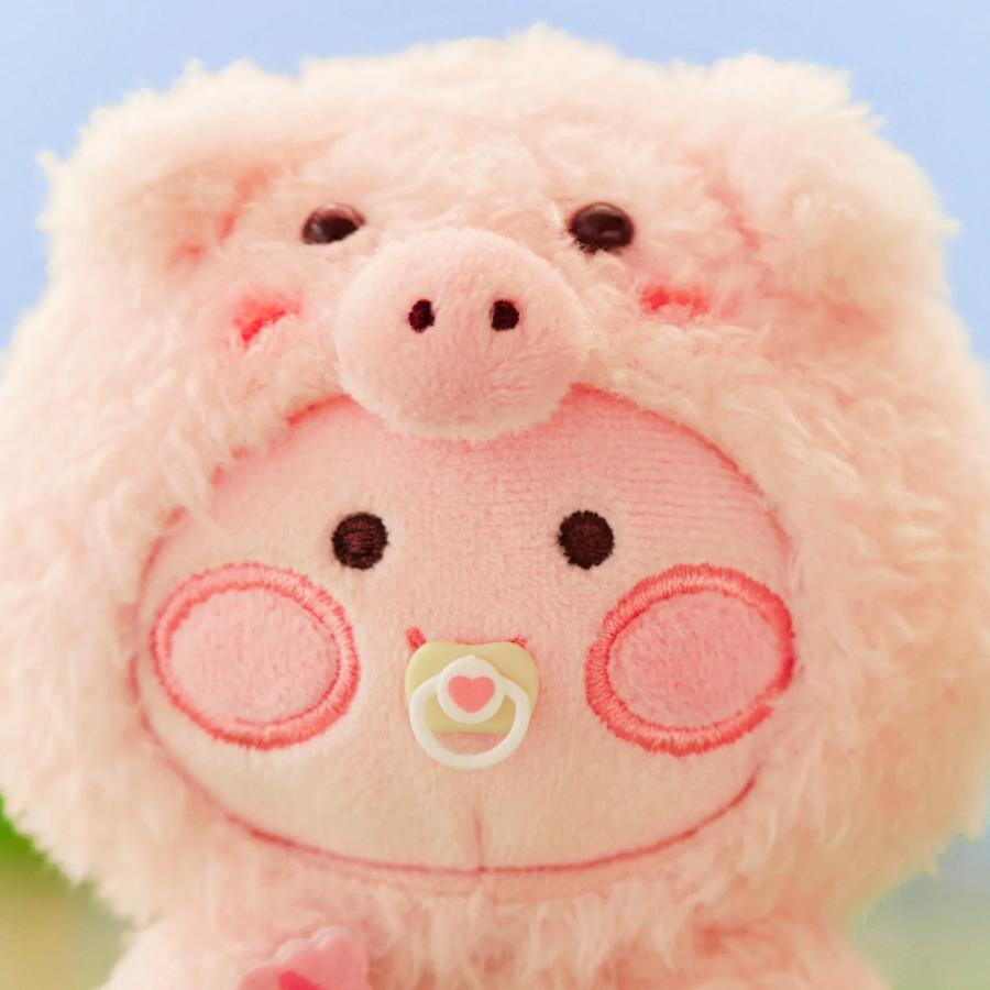 Kakao Friends - FRIENDZOO Pig Doll Keyring (Little Apeach)