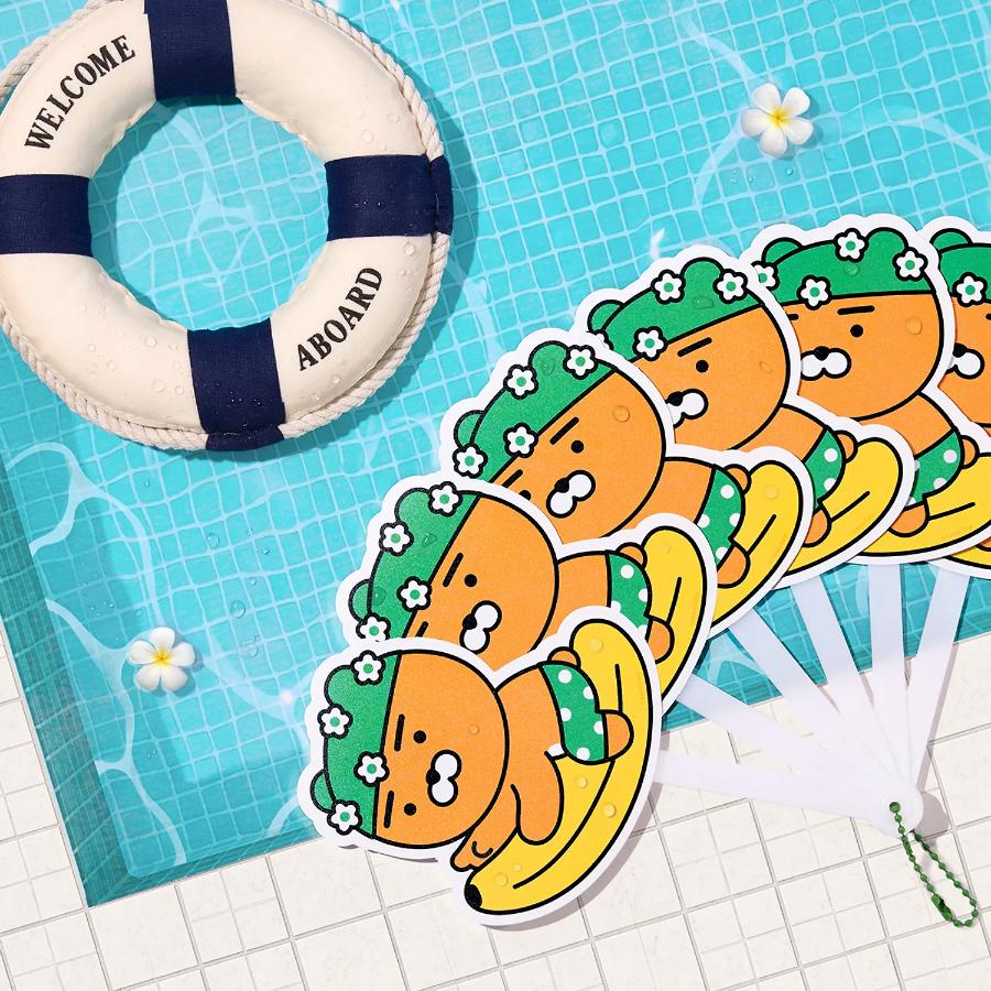 Kakao Friends - Ryan Swimming Cap Foldable Fan