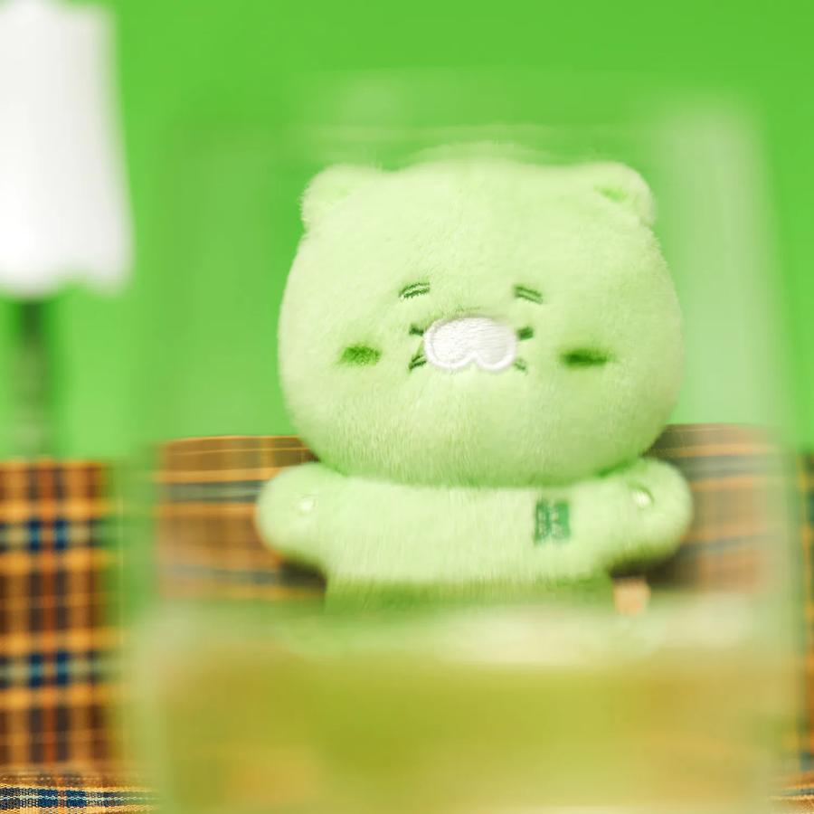Kakao Friends - Gibeum Choon Peaceful Light Green Doll Keyring