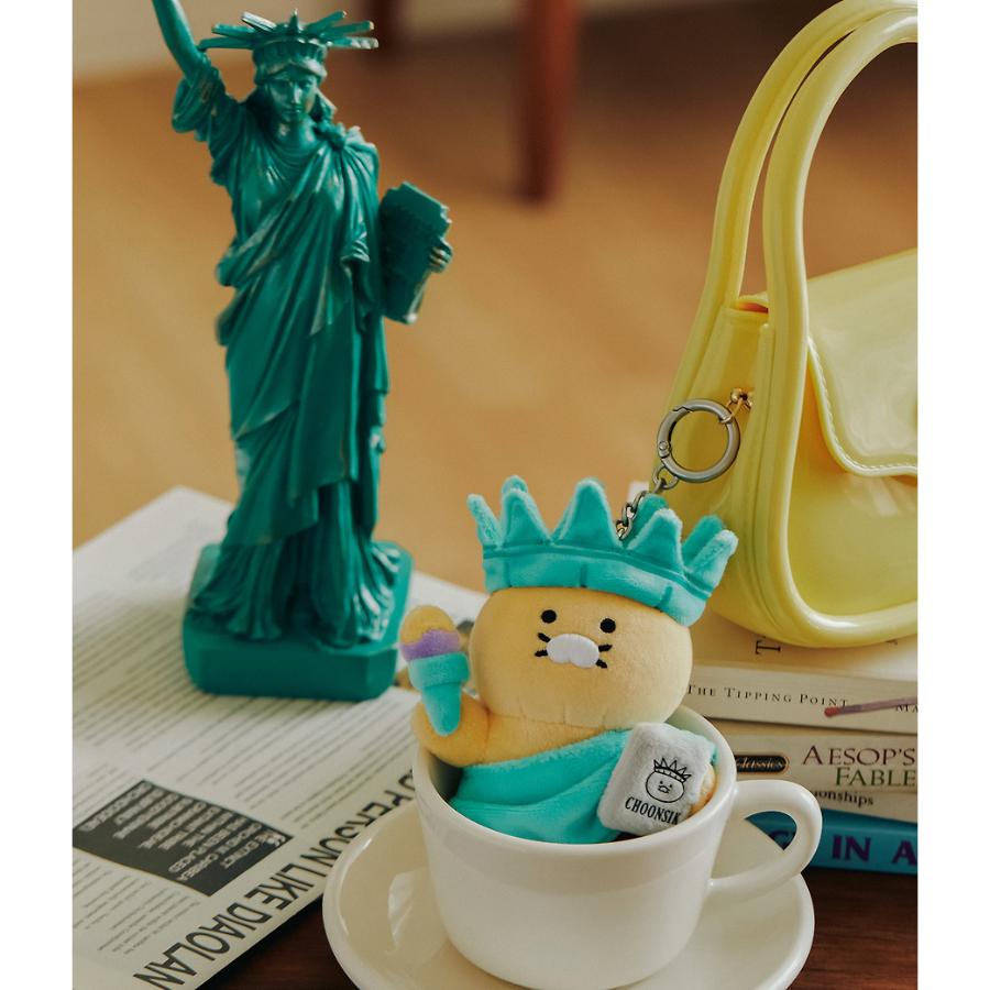 Kakao Friends - World Tour USA Statue of Liberty Doll Keyring (Choonsik)