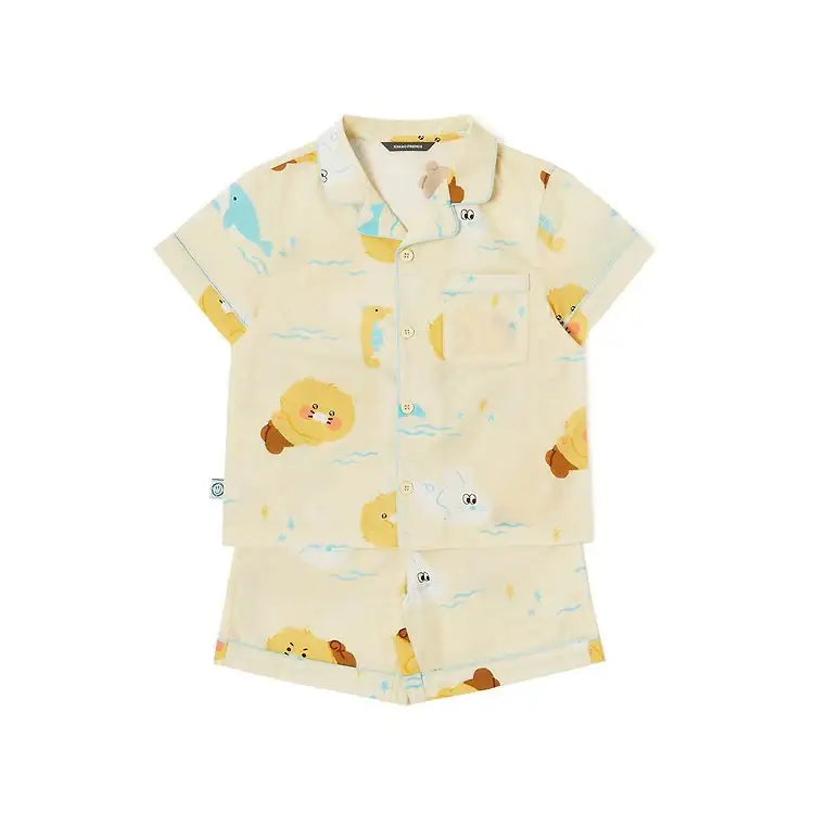 Apricot Studios x Kakao Friends - Choonsik Pajamas Set (Kids) - Kakao Friends - Pajamas - Harumio