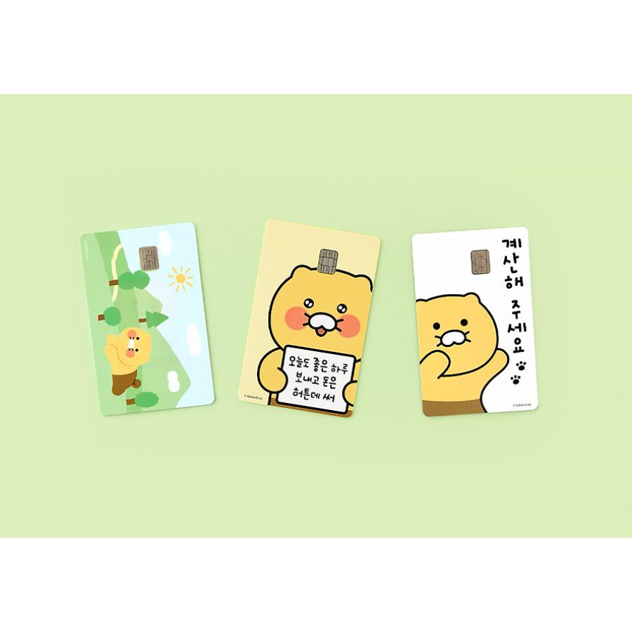Kakao Friends - Choonsik Card Cover Sticker Sheets (Have a Nice Day)