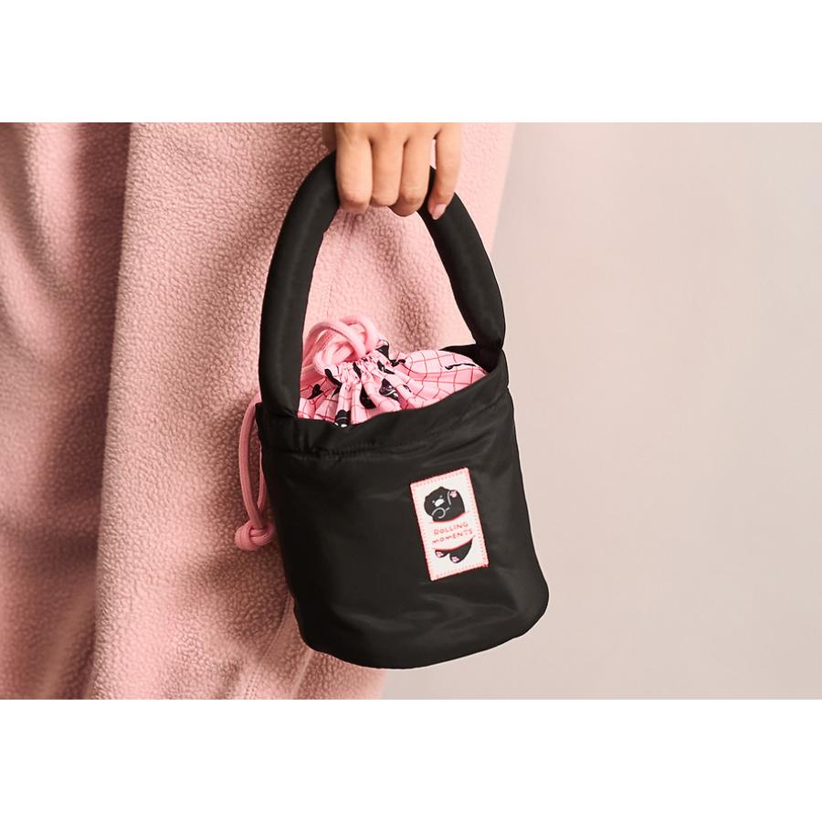 Kakao Friends - Black Choon Padded Pouch Bag (Choonsik)