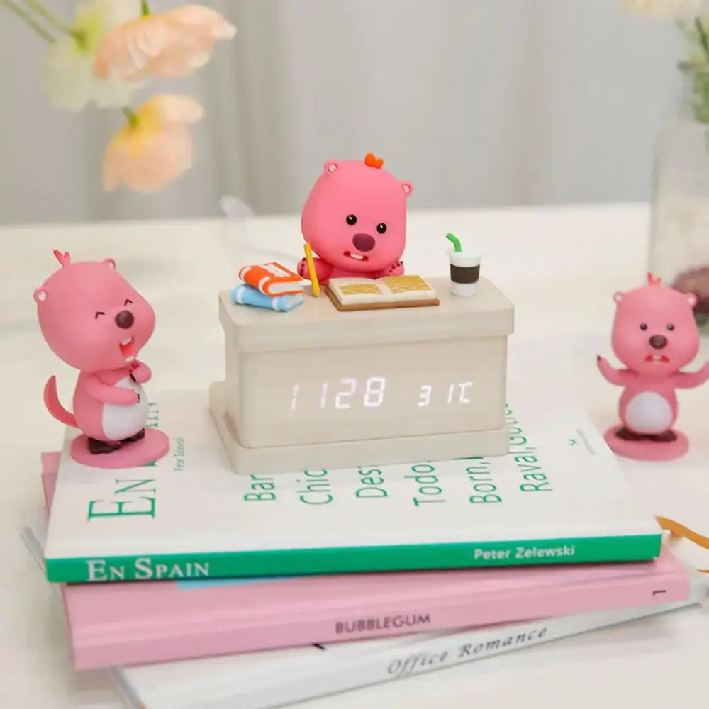 BO FRIENDS x Zanmang Loopy - LED Table Clock - ZANMANG LOOPY - LED Clock - Harumio