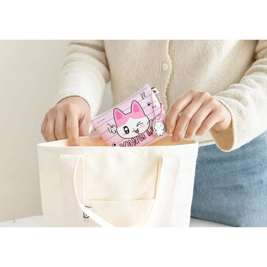 Kakao Friends - GOLGOLZ Mini Pouch & Keyring Set (Kong Lee) - Kakao Friends - Pouch - Harumio