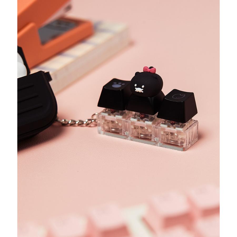 Kakao Friends - Black Choon LED Figure Keyring (Choonsik)