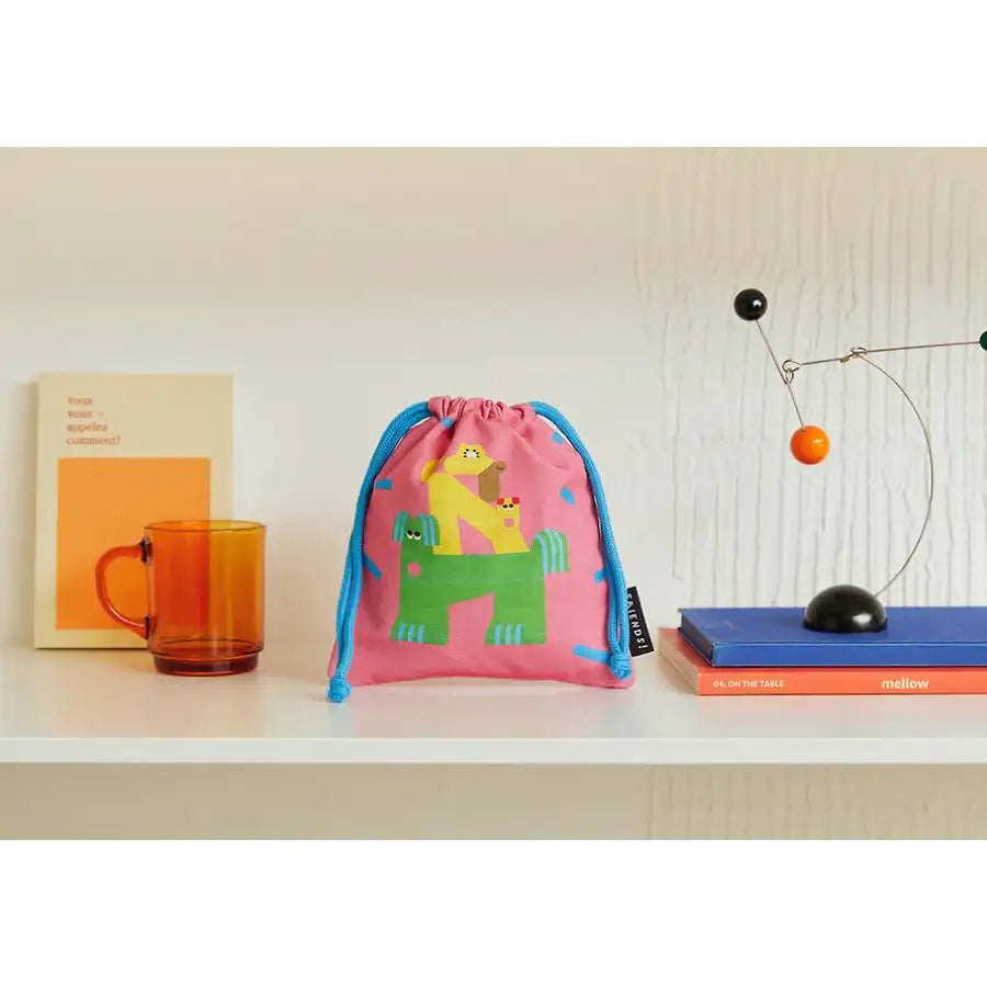 Daye Kim x Kakao Friends - Choonsik String Pouch - Daye Kim x Kakao Friends - String Pouch - Harumio