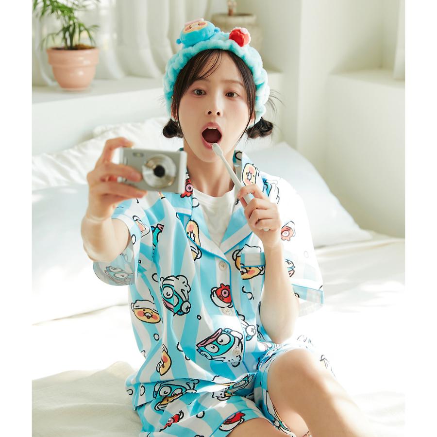HANGYODON X Kakao Friends - Women's Choonsik Short-Sleeve Pajamas