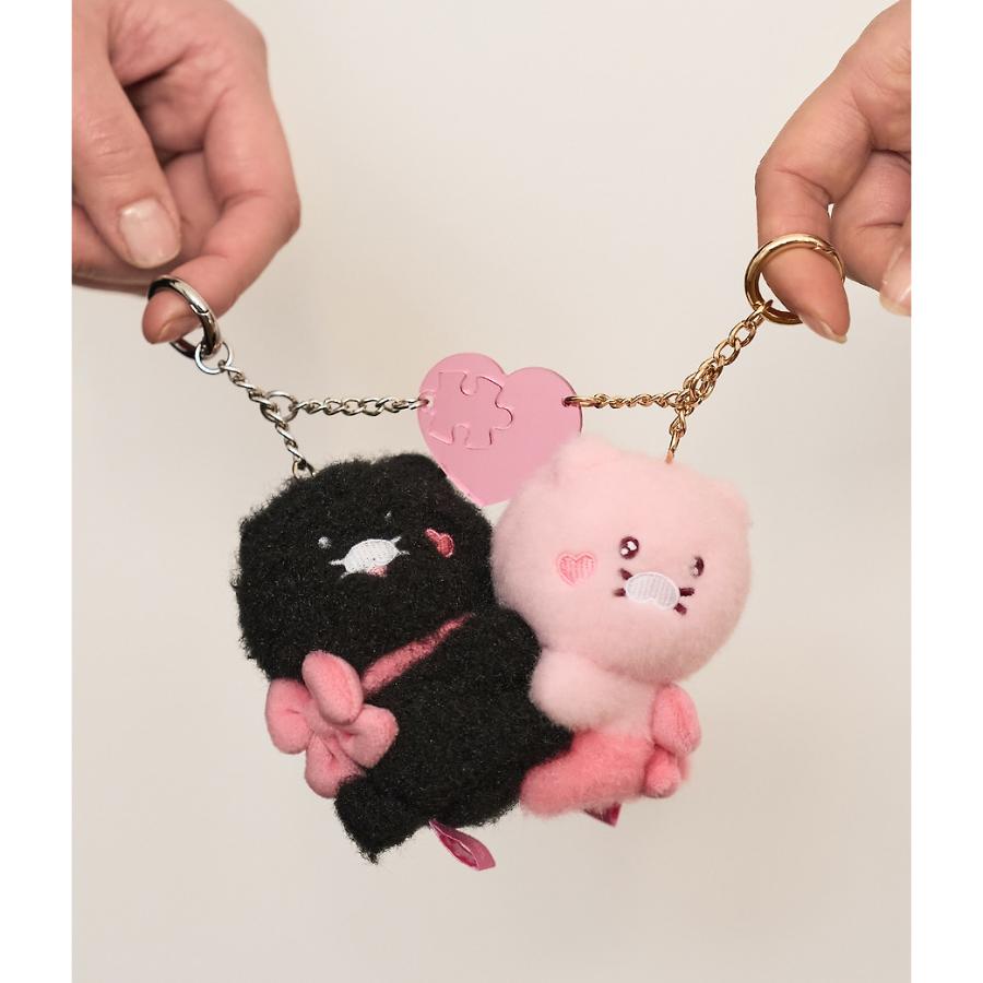 Kakao Friends - Black Choon Magnet Doll Keyring Set (Choonsik)