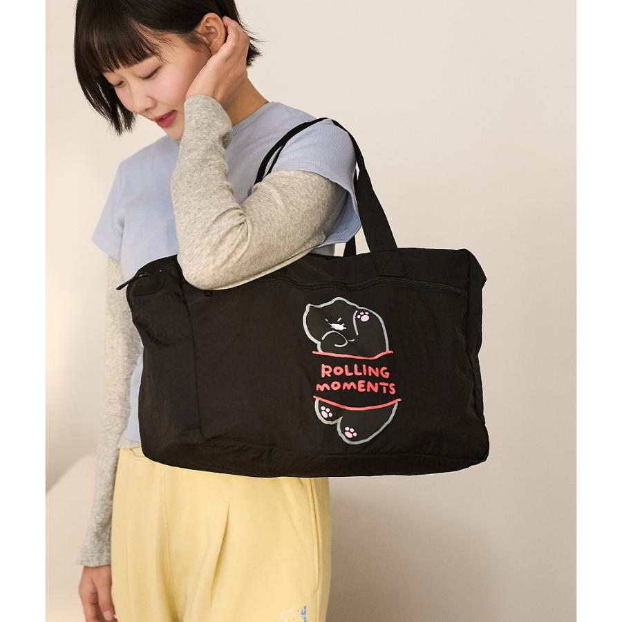 Kakao Friends - Black Choon Foldable Travel Bag (Choonsik)