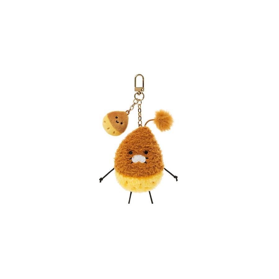 Kakao Friends - Choonguma Bamguma Mini Fluffy Doll Keyring