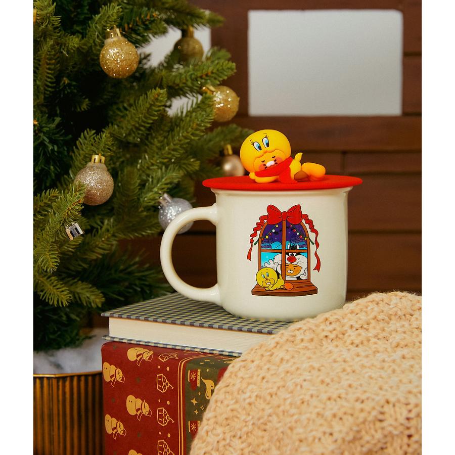 Looney Tunes x Kakao Friends - Little Ryan & Baby Choonsik Mug with Lid Set