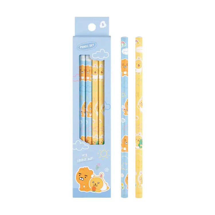 Kakao Friends - Little Ryan & Little Muzi Pencil Set - Kakao Friends - Home & Living, Accessories - Harumio