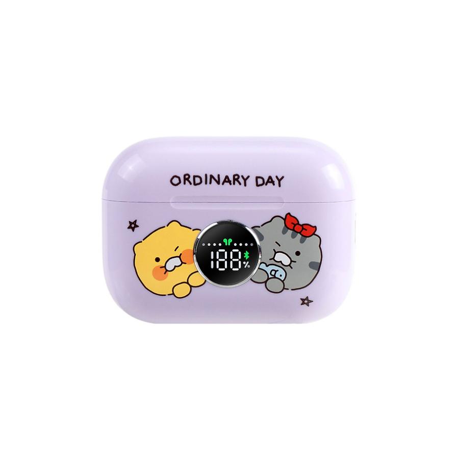Kakao Friends - Ordinary Day Purple Wireless Bluetooth Earphones