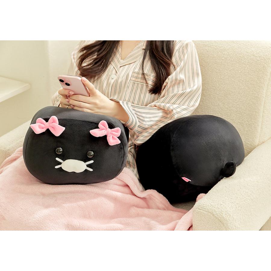 Kakao Friends - Black Choon Spring Hand Warmer Cushion