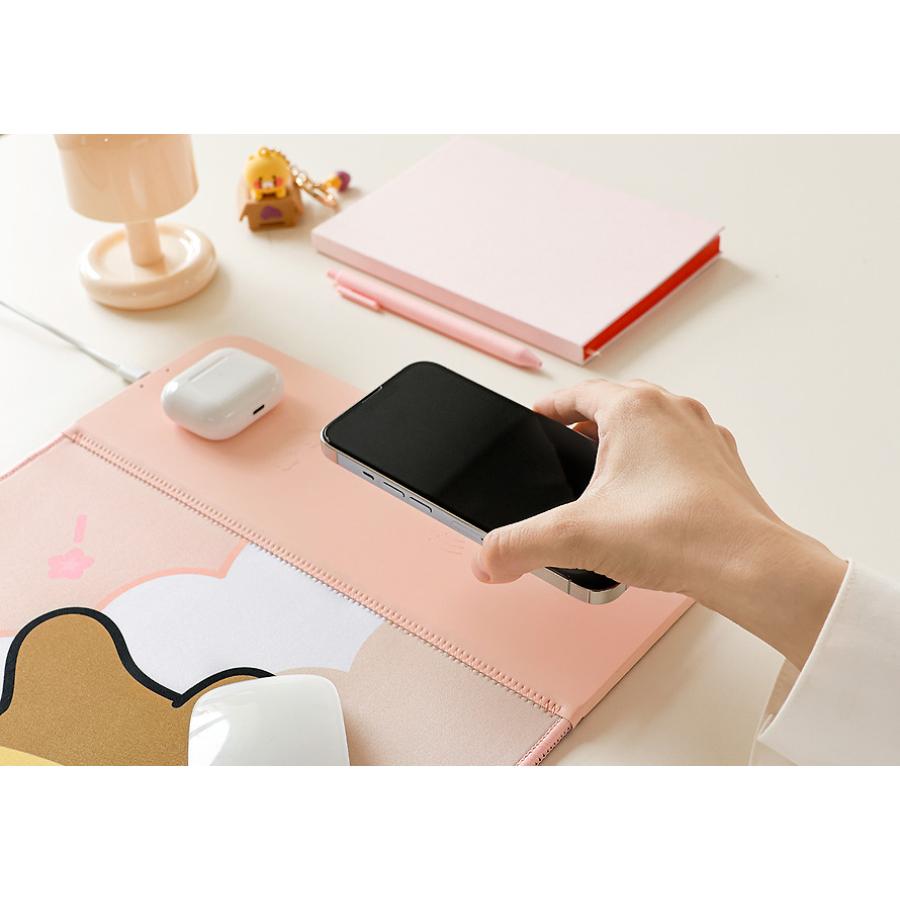 Kakao Friends - Choonsik Wireless Charging Desk Pad (Pink)