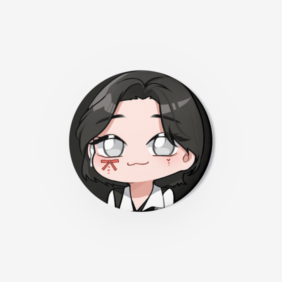 Arctic Fox - Rabbit Se Yeon Pin Button - Marpple Shop - Pin Button - Harumio
