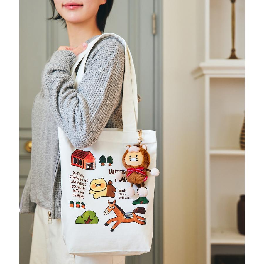 Kakao Friends - Lucky Pony Day Ivory Eco Bag (Choonsik)