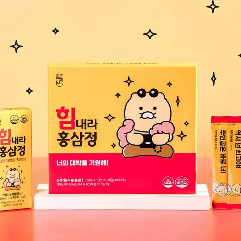 Seol Hye-dam x Kakao Friends - Choonsik I Wish You Great Success & Cheer Up Red Ginseng - Kakao Friends - Supplements - Harumio