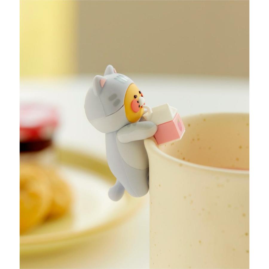 Kakao Friends - Nyangnyang Strawberry Milk Mini Deco Figure (Choonsik)
