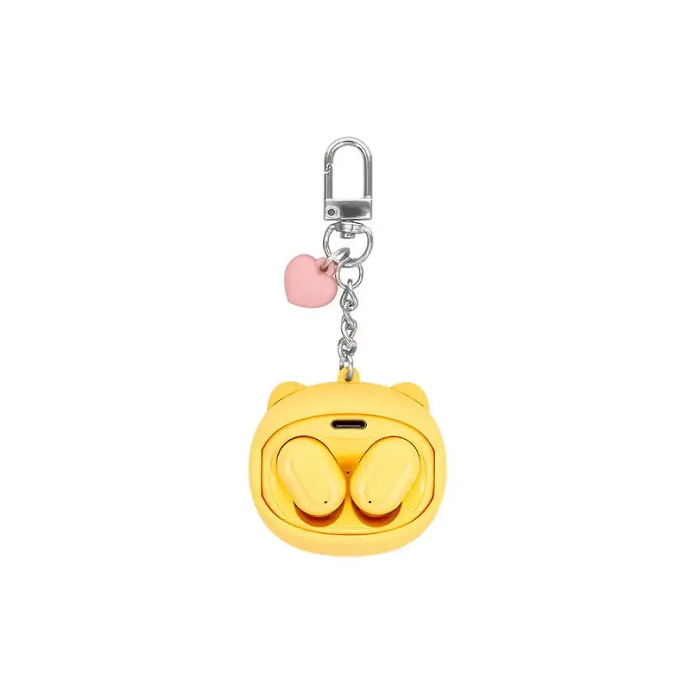 Kakao Friends - Choonsik Face Moving Wireless Earphones Keyring - Kakao Friends - Earphones - Harumio