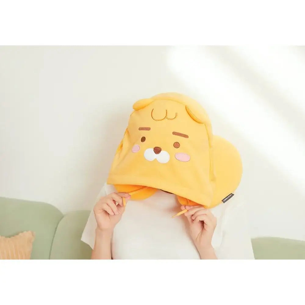 Kakao Friends - Little Friends Hooded Neck Pillow - Kakao Friends - Neck pillow - Harumio