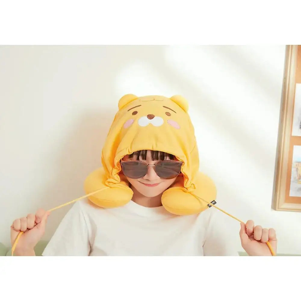 Kakao Friends - Little Friends Hooded Neck Pillow - Kakao Friends - Neck pillow - Harumio