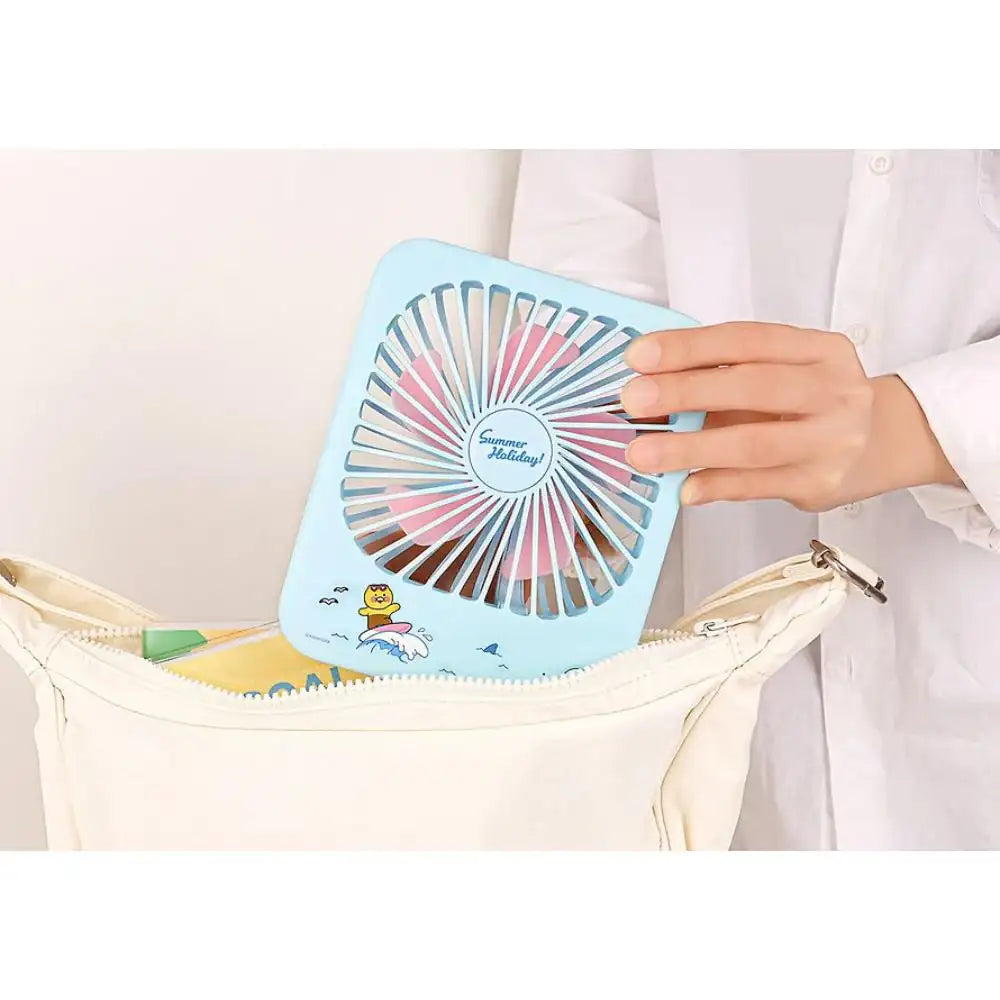 Kakao Friends - Choonsik Wireless Tabletop Fan - Kakao Friends - Mini Fan - Harumio