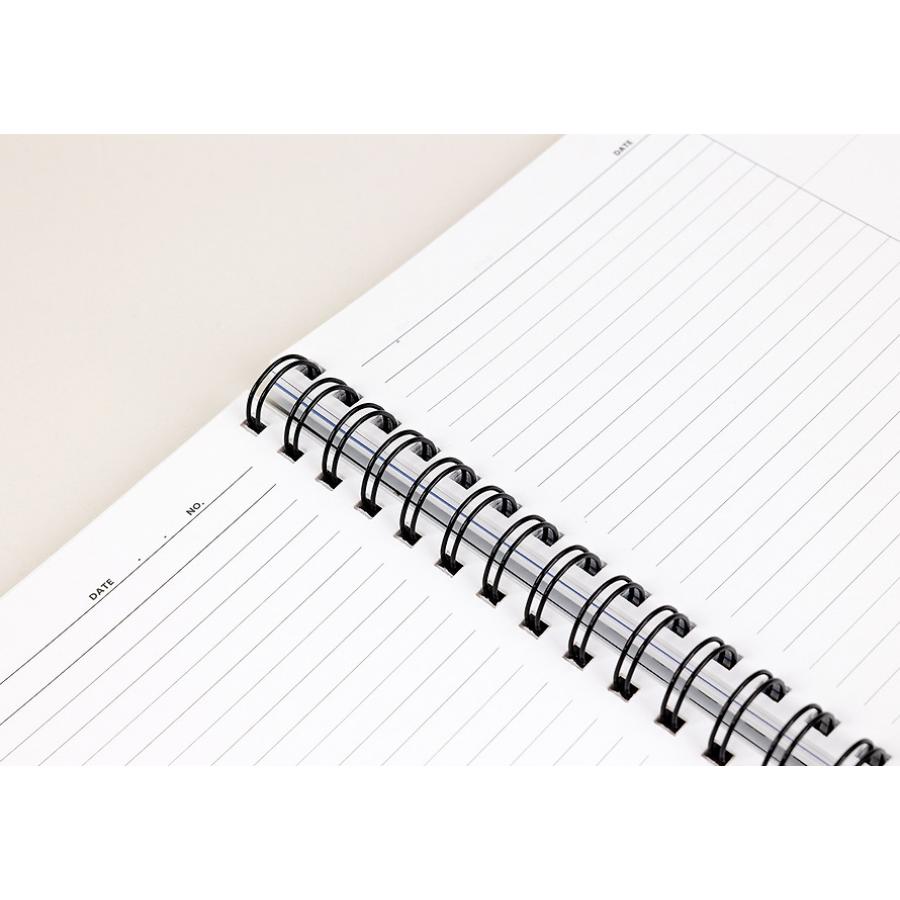 Kakao Friends - Monotone PP Cover Spring Notebook (Ryan)