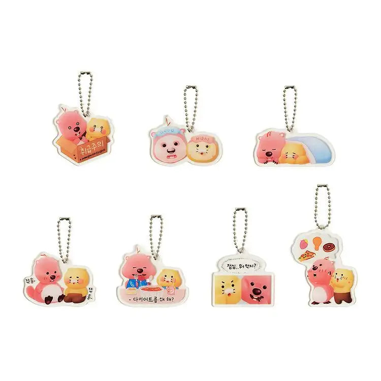 Zanmang Loopy x Kakao Friends - Tin Case Keyring Set - Kakao Friends - Stationery - Harumio