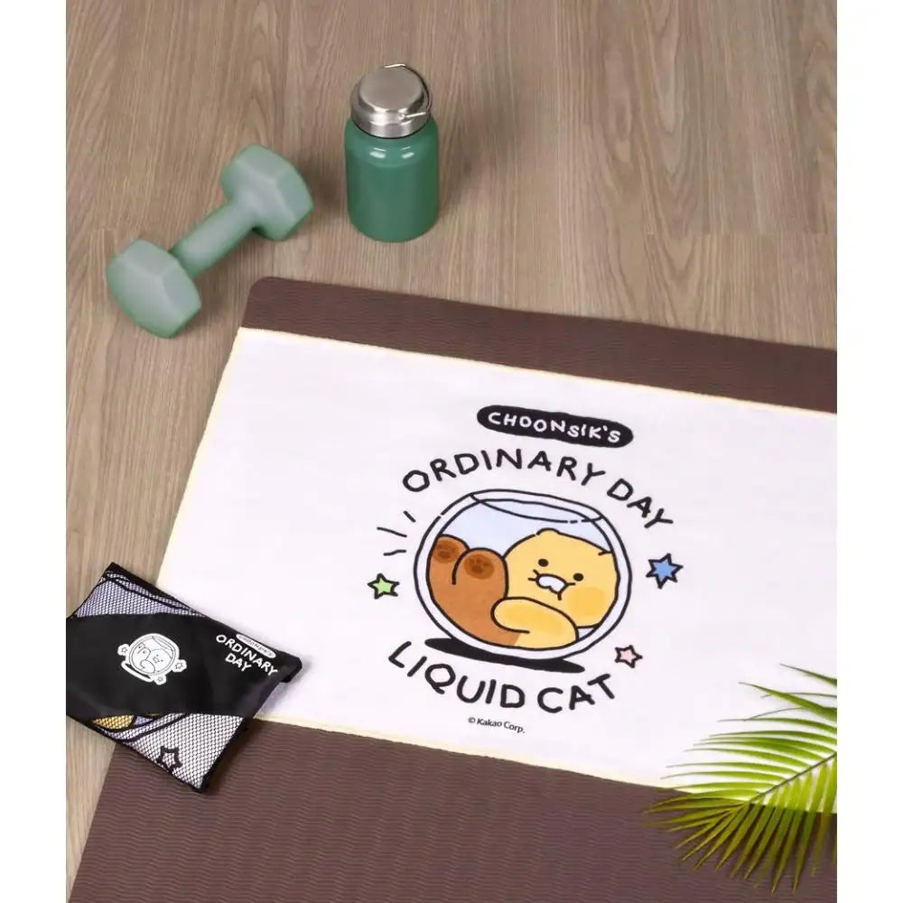 NASSAU x Kakao Friends - Choonsik Daily Yoga Hand Towel - Kakao Friends - Hand towel - Harumio