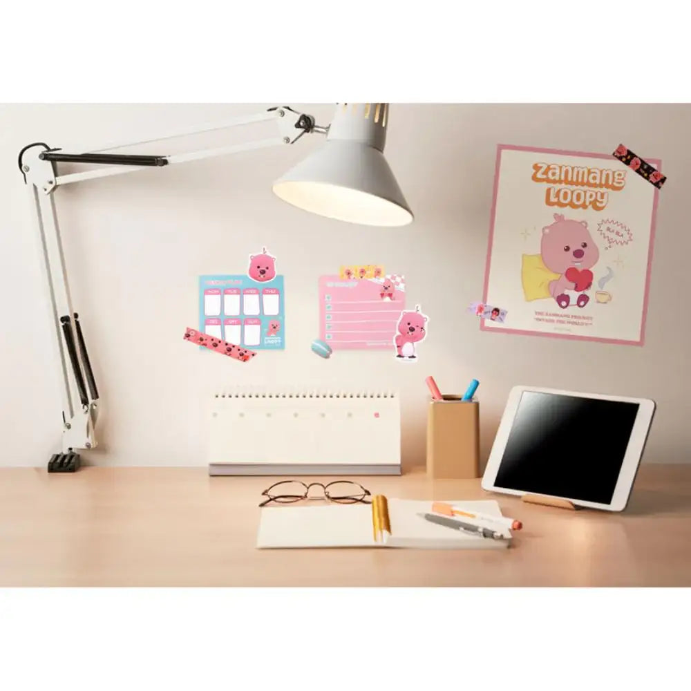 Kakao Friends x Zanmang Loopy - Tin Case & Planner Memo Paper Set - Kakao Friends - Tin Case - Harumio