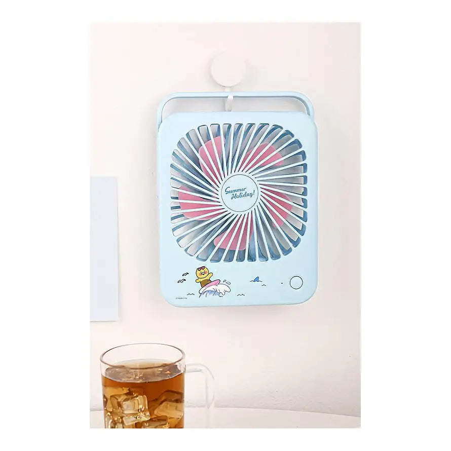 Kakao Friends - Choonsik Wireless Tabletop Fan - Kakao Friends - Mini Fan - Harumio