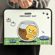 Kakao Friends - Choonsik Ordinary Handle Zipper File - Kakao Friends - Zipper File - Harumio