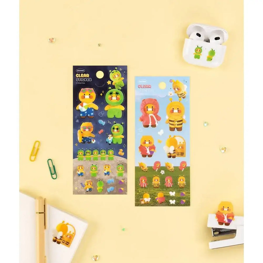 Kakao Friends - Choonsik Photo Clear Deco Sticker - Kakao Friends - Sticker - Harumio
