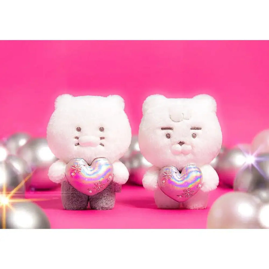 Kakao Friends - White Silver Snowflake Heart Plush Doll - Kakao Friends - Plush Doll - Harumio