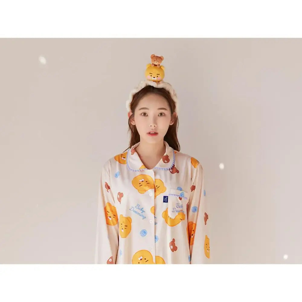 Kakao Friends - Little Ryan Cutie Face Wash Band - Kakao Friends - Face Wash Headband - Harumio
