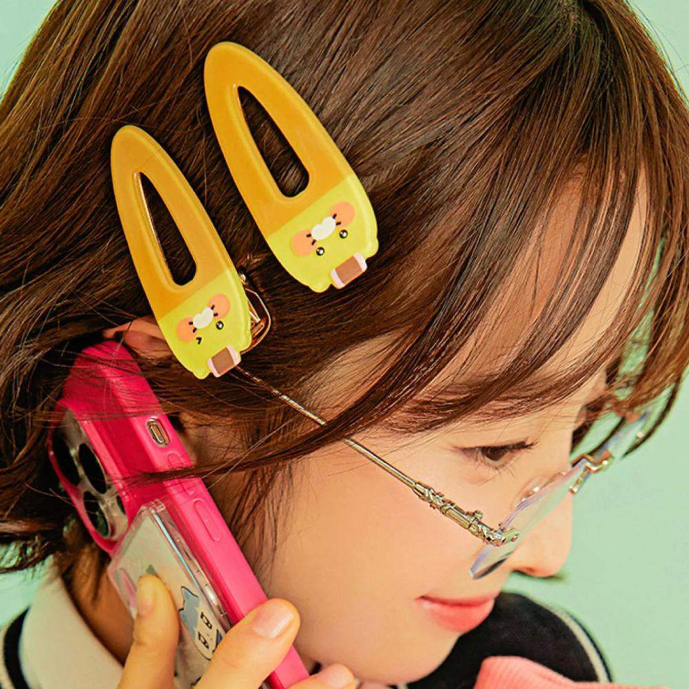 Kakao Friends - Savage Choonsik Clip Hairpin 2P Set - Kakao Friends - Hair Clip - Harumio