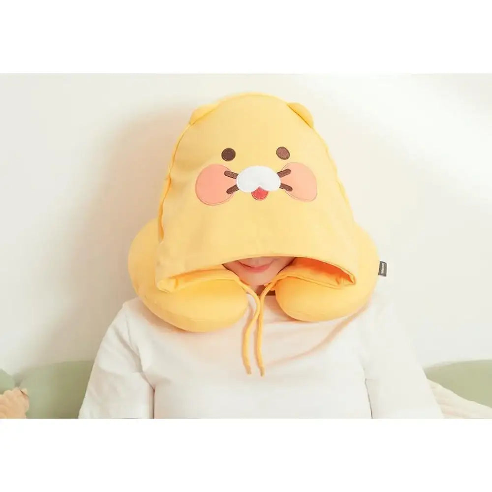 Kakao Friends - Little Friends Hooded Neck Pillow - Kakao Friends - Neck pillow - Harumio