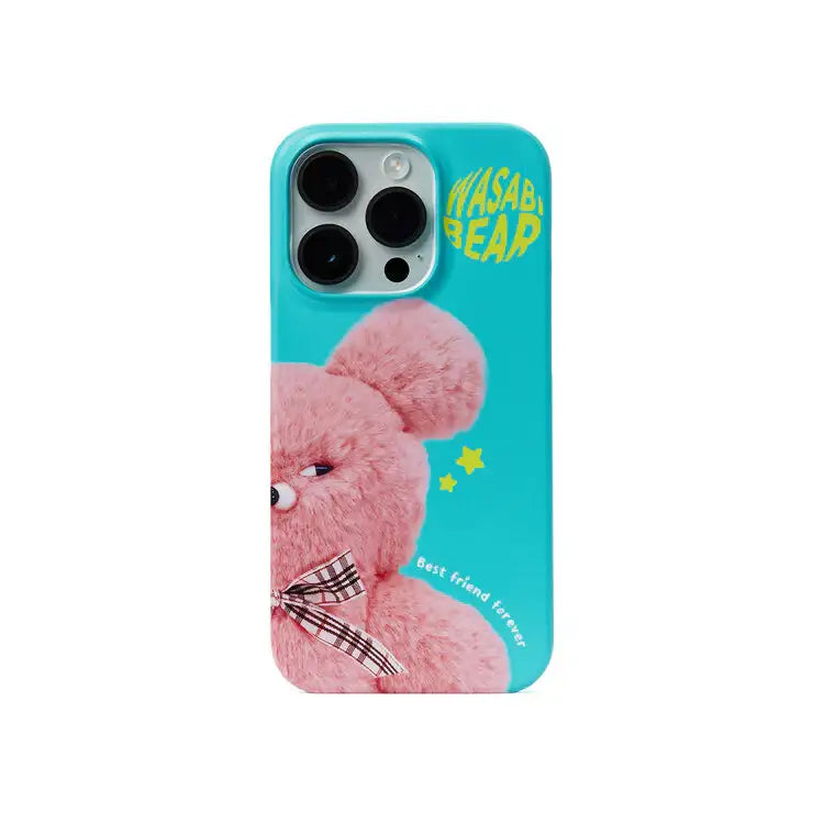 Kakao Friends - Wasabi Bear Pingsabi Face Phone Case - Kakao Friends - Home & Living, Accessories - Harumio