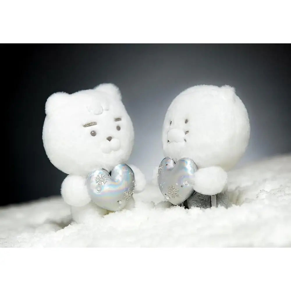 Kakao Friends - White Silver Snowflake Heart Plush Doll - Kakao Friends - Plush Doll - Harumio