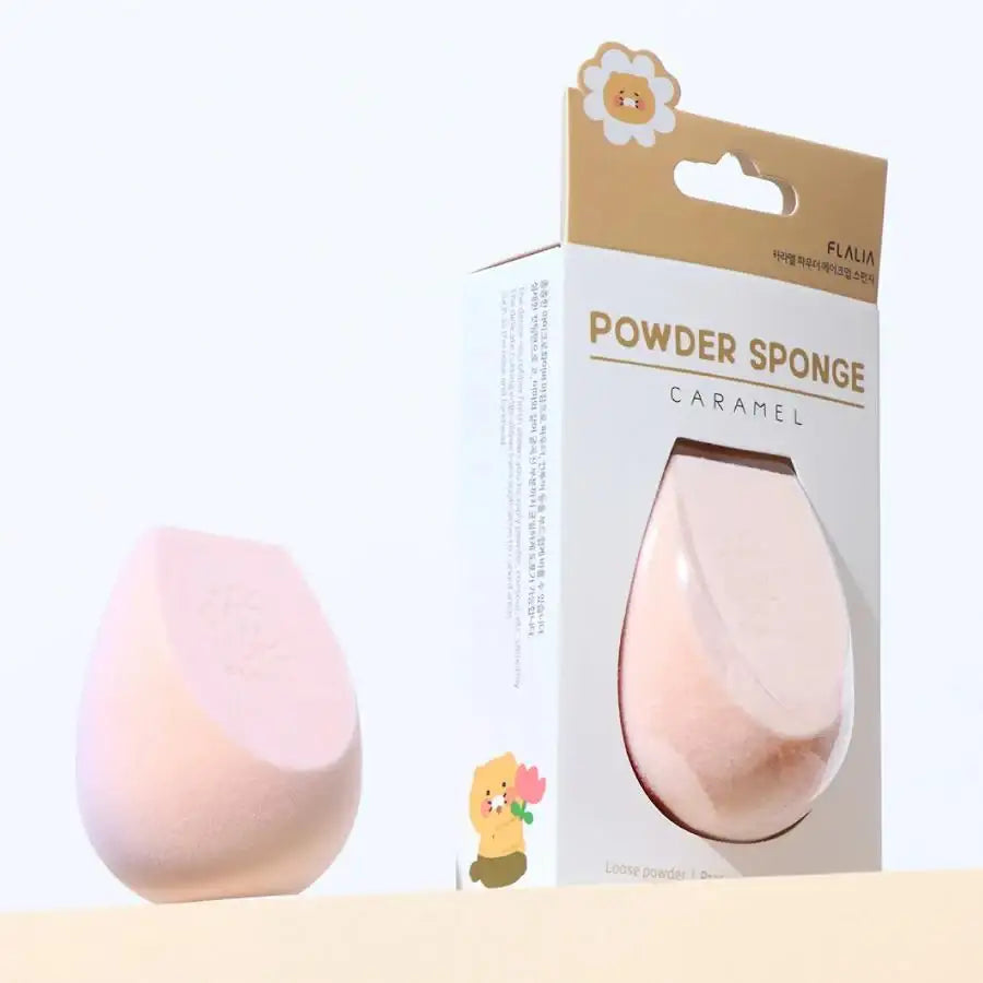 FLALIA x Kakao Friends - Choonsik Caramel Powder Sponge (1 pc) - Kakao Friends - Makeup Sponge - Harumio