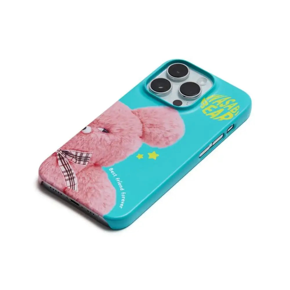 Kakao Friends - Wasabi Bear Pingsabi Face Phone Case - Kakao Friends - Home & Living, Accessories - Harumio