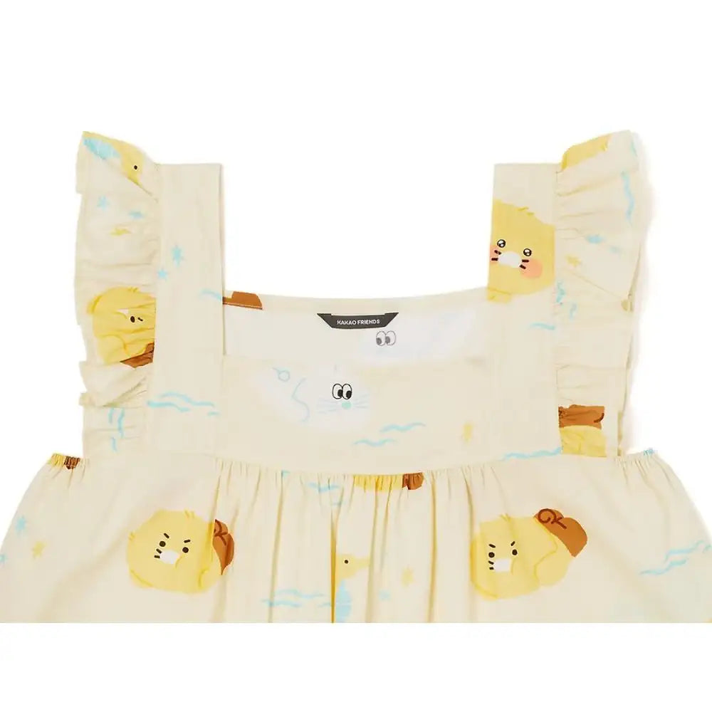 Apricot Studios x Kakao Friends - Choonsik Sleeveless One-Piece Dress - Kakao Friends - Pajamas - Harumio