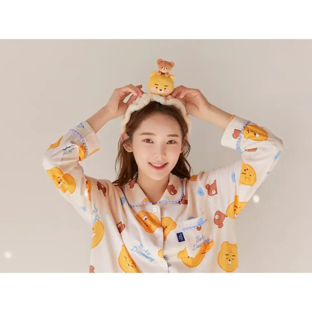 Kakao Friends - Little Ryan Cutie Face Wash Band - Kakao Friends - Face Wash Headband - Harumio