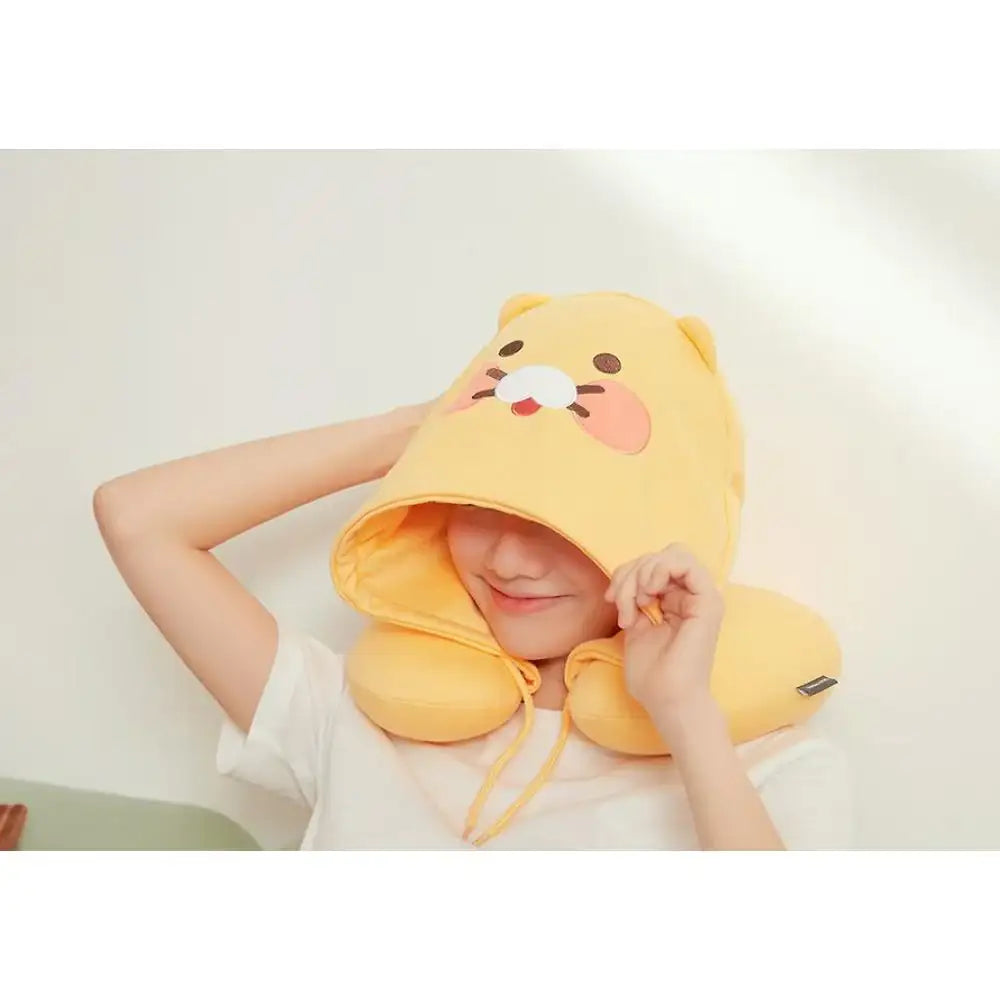 Kakao Friends - Little Friends Hooded Neck Pillow - Kakao Friends - Neck pillow - Harumio
