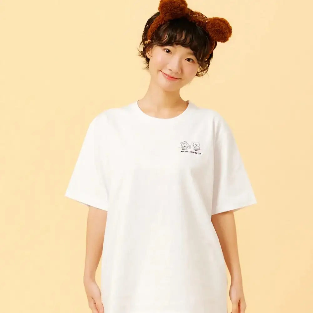 Maru Is a Puppy x Kakao Friends - Choonsik Short Sleeve T-Shirt - Webtoon Friends - T-Shirt - Harumio