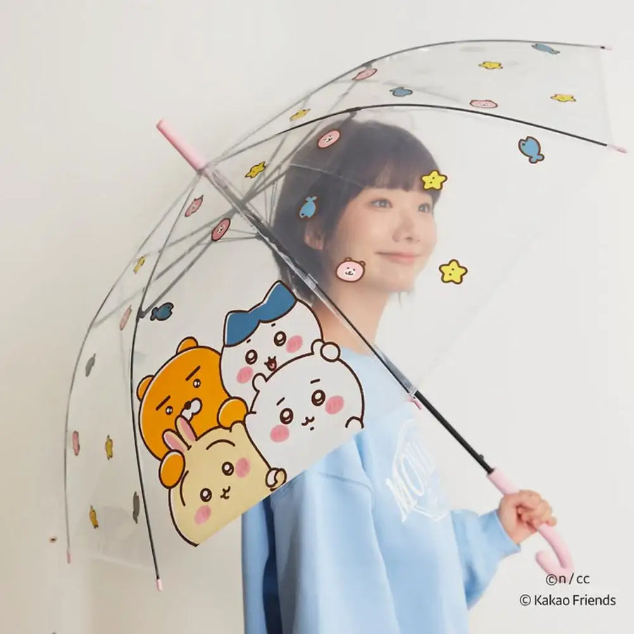CHIIKAWA x Kakao Friends - Transparent Umbrella - Kakao Friends - Umbrella - Harumio