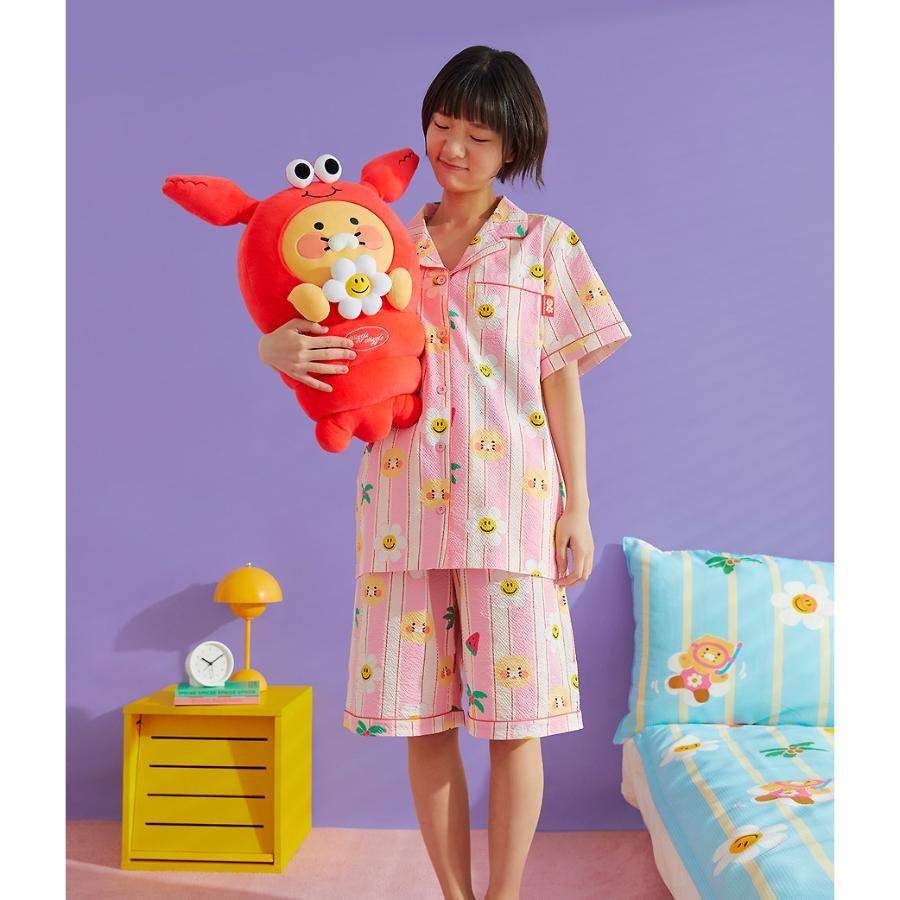 Wiggle Wiggle x Kakao Friends - Choonsik Cooling Pajamas Set (Pink) - Wiggle Wiggle x Kakao Friends - Pajama Set - Harumio
