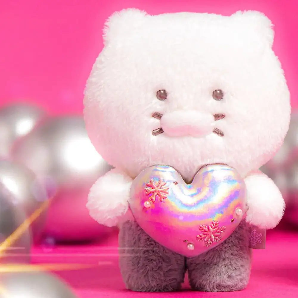 Kakao Friends - White Silver Snowflake Heart Plush Doll - Kakao Friends - Plush Doll - Harumio